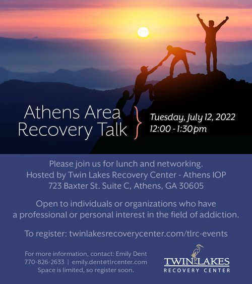 Athens Area Recovery Talk - July 12, 2022 - Twin Lakes - Athens IOP